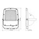 LED прожектор VIDEX F5 50W 3000-5000-6500K 230V White (VL-F5-050CW) - изображение 3