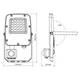 LED прожектор VIDEX F5 20W 3000-5000-6500K с датчиком движения 230V White (VL-F5-020CW-S) - изображение 2