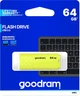Флеш-память USB Goodram UME2 64 ГБ USB 2.0 Желтая (UME2-0640Y0R11) - изображение 3
