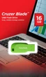Флеш-накопитель SanDisk Cruzer Blade 16 ГБ USB 2.0 Green Electric (SDCZ50-016G-U46) - изображение 3