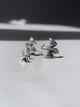 Сережки Pandora «Вигнуті дракони» «Гра Престолів» 088-22844 S925 ALE, покриття сріблом - зображення 1