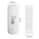 Датчик температури та вологості міні для розумного будинку Zigbee 3.0 2xAAA White (1087110) - зображення 3