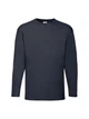 Мужская футболка с длинным рукавом Fruit of the Loom Valueweight Long Sleeve 100% хлопок,размер XL, Глубоко темно-синяя - изображение 6