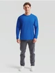 Чоловіча футболка з довгим рукавом Fruit of the Loom Valueweight Long Sleeve 100% бавовна, розмір M, Синій (електрик) - зображення 4