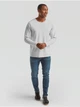 Мужская футболка с длинным рукавом Fruit of the Loom Valueweight Long Sleeve, 100% хлопок, размер XXL, Серо-лиловая - изображение 5