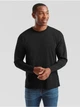 Мужская футболка с длинным рукавом Fruit of the Loom Valueweight Long Sleeve 100% хлопок,размер S, Черная - изображение 8