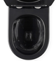 Подвесной унитаз Rea Carlo Tornado безободковый 49x36 см black с отделкой brushed gold REA-C4330 - изображение 4