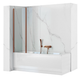 Шторка для ванны Rea Agat-2 складная 80x140 см brushed copper REA-W5696 - изображение 1