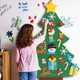 Детская елочка с игрушками из фетра на стену 95 х 70см Chrismas Free - изображение 6