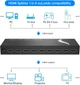 HDMI Сплиттер 1x8 4K Ultra HD — Разветвитель HDMI на 8 Мониторов и TV, HDR, EDID, PS5, Xbox, Проектор - изображение 2