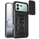 Чехол Fiji Camera Defence для Infinix Note 60 / Note 60 Pro бампер с защитой камеры и подставкой Black - изображение 1