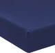 Простирадло на резинці MirSon Велюр Winter Frost 28-0006 Navy blue Velvet 180х190 (2200003999945) - зображення 1