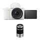 Беззеркальный фотоаппарат Sony ZV-E10 II + 16-50mm + 55-210mm White (ZV-E10M2) - изображение 1