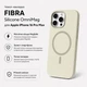 Чохол для смартфона Apple iPhone 16 Pro Max BeCover FIBRA Silicone OmniMag Milk White (BC_716239) - зображення 3