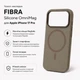 Чохол для смартфона Apple iPhone 17 Pro BeCover FIBRA Silicone OmniMag Brown (BC_716214) - зображення 3