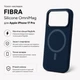 Чехол для смартфона Apple iPhone 17 Pro BeCover FIBRA Silicone OmniMag Deep Blue (BC_716216) - изображение 3