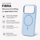 Чохол для смартфона Apple iPhone 17 Pro BeCover FIBRA Silicone OmniMag Light Blue (BC_716218) - зображення 4