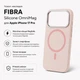 Чехол для смартфона Apple iPhone 17 Pro BeCover FIBRA Silicone OmniMag Light Pink (BC_716219) - изображение 3