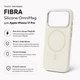 Чохол для смартфона Apple iPhone 17 Pro BeCover FIBRA Silicone OmniMag Milk White (BC_716220) - зображення 3