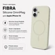 Чохол для смартфона Apple iPhone 16 BeCover FIBRA Silicone OmniMag Milk White (BC_716230) - зображення 3