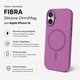 Чехол для смартфона Apple iPhone 16 BeCover FIBRA Silicone OmniMag Purple (BC_716231) - изображение 3