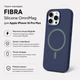 Чехол для смартфона Apple iPhone 16 Pro Max BeCover FIBRA Silicone OmniMag Deep Blue (BC_716235) - изображение 3