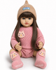Реалістична Кукла Реборн 55 см повністю вінілова Doll Reborn Baby К0100206 - зображення 1