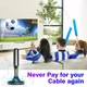 Цифрова кімнатна HD-антена HIDB для Smart TV — телевізійна антена з магнітною основою та кабелем - зображення 2