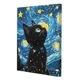 Набір для малювання Riviera Blanca Kitten's Night 40x50 см картина за номерами на полотні з акриловими фарбами різнобарвна для творчості - зображення 4