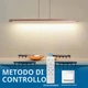 Підвісний LED світильник Mikeru TC-MX36 120 см, колір горіх, регулювання яскравості, з пультом - зображення 6