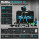 Лазерный уровень Makita SK700GDZ 4D 16 линий нивелир самовыравнивающийся зеленый 515 нм аккумуляторный 3.7 В 5000 мАч 20 м строительный профессиональный для плитки стен пола потолка ремонта монтажа со штативом кейсом - изображение 2