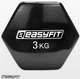 Гантель для фитнеса EasyFit 3 кг 1 шт. с виниловым покрытием цельная литая неразборная Черная (EF-0030-BK) (56003013) - изображение 3
