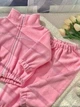 Дитячий флісовий костюмчик з кантиком рожевий 98 см - изображение 5