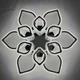 Люстра світлодіодна стельова LUMINARIA AZALIA RGB 150W 12R APP 815х110 CHROME/ICE 220V IP20, LED світильник з пультом ДУ - зображення 9