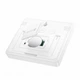 Цифровий термометр гігрометр Veron WX42 Indoor electronic clock with hygrothermometer White - изображение 5