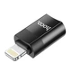 Перехідник HOCO UA17 Lightning M / USB Type-C F, чорний - изображение 1