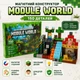 Магнітний конструктор Майнкрафт Module World, 150 деталей (Конструктор для дітей) - зображення 6