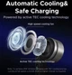 Беспроводное зарядное устройство UGREEN MagFlow Pro Qi2.2 25W 2 in 1 Magnetic с TEC-охлаждением, кулером и дисплеем - изображение 3
