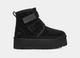 Уги челсі на платформі UGG Neumel Platform Camel black 36 чорні на липучці - изображение 1