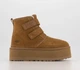 Уги челсі на платформі UGG Neumel Platform Camel chestnut 36 коричневі на липучці - изображение 1