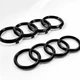 Эмблемы AUDI (Ауди) A4 (B7) 263 мм 177 мм комплект капот багажник черный глянец передняя, задняя - изображение 2
