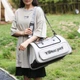 Сумка переноска для кота кошки котенка собаки домашних животных до 8 кг прозрачная с ремешком на плечо кошачьи сумки для переноски котов кошек собак котят серая 45×28×28 см (002294) - изображение 6