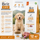 Сухой гипоаллергенный корм для молодых собак крупных пород Brit Care Dog Hypoallergenic Junior Large Breed, с ягненком, 12 кг (8595602559046) - изображение 1