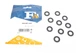 Шайба болта зливу оливи Ford / Opel / Volvo / Chevrolet / Fiat / Suzuki (11x21x2.5) (к-кт 10 шт) FA1 244851010 - зображення 2