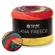 Пряжа YarnArt Lana Fresco, «Карнавал» №8109 — 100 г / 380 м, секційна вовняна пряжа для шалей, бактусів, светрів та аксесуарів - зображення 1
