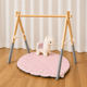 Підлоговий мобіль без іграшок Стійка Baby Gym Дитячий ігровий тренажер Сірий - зображення 2