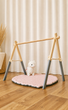 Підлоговий мобіль без іграшок Стійка Baby Gym Дитячий ігровий тренажер Сірий - зображення 4