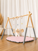 Підлоговий мобіль без іграшок Стійка Baby Gym Дитячий ігровий тренажер Сірий - зображення 6