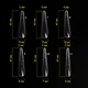KOMILFO Acry Gel Top Nail Forms Modern Верхні форми для нарощування мигдаль, 120 шт - изображение 5