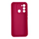 Чехол силиконовый Soft Touch с 3D принтом для Tecno Spark Go 2022 малиновый (Полная защита камеры) - изображение 2